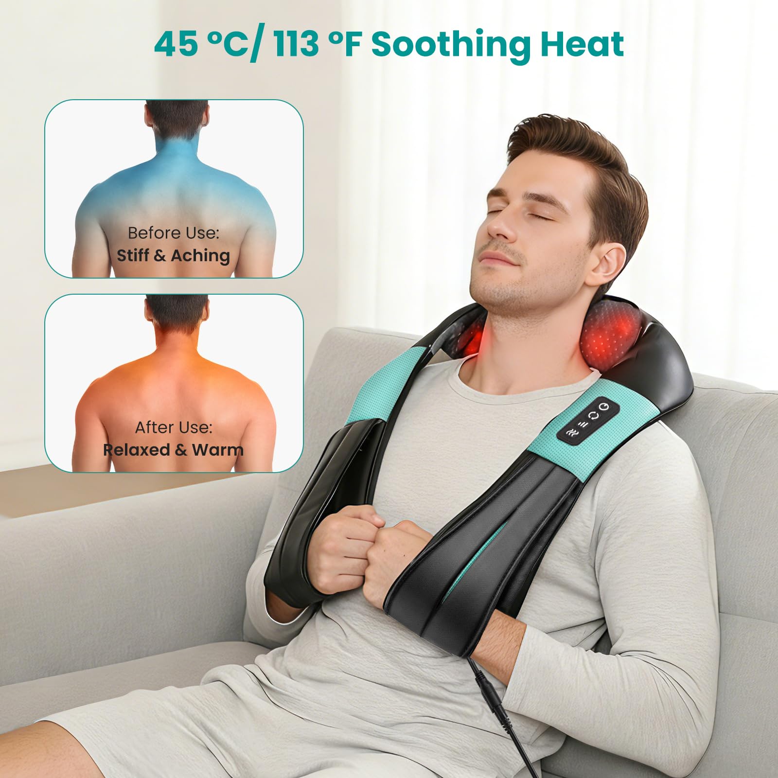 Nekteck infrared heat adds comforting warmth for loosened muscles