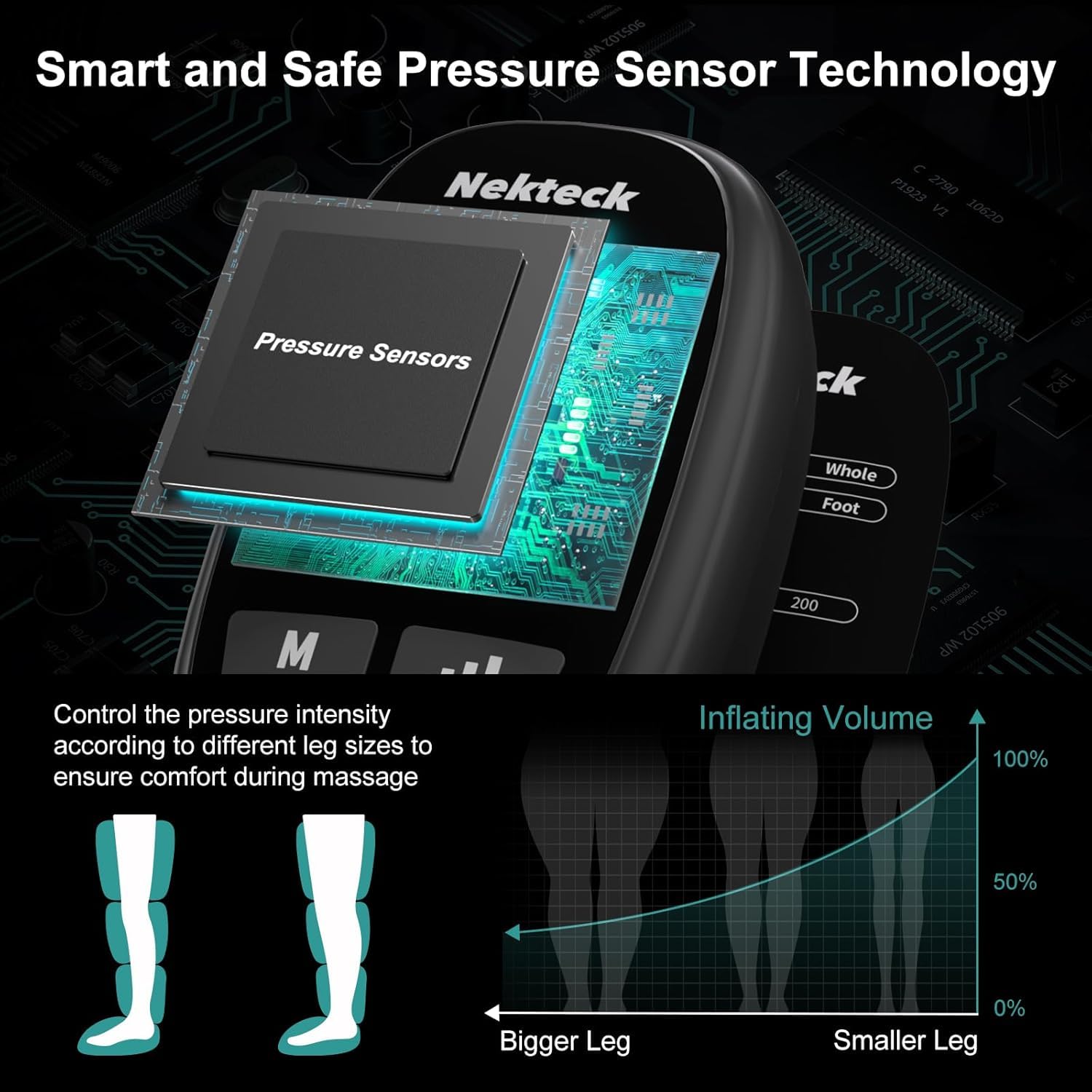 Nekteck cordless massager battery pack enabling portable use and longer sessions