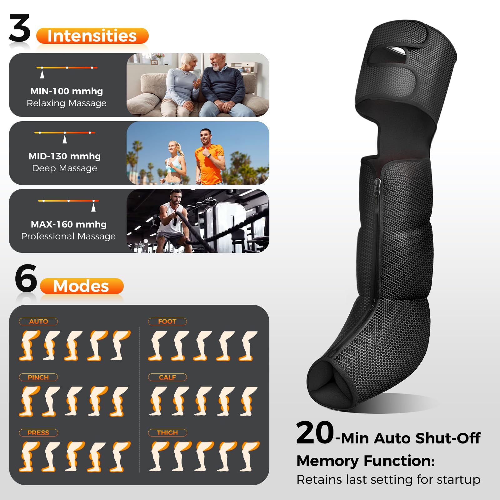 Nekteck leg compression massager foot mode for soothing relief after long days