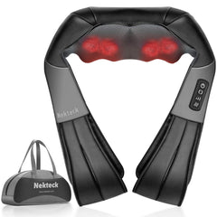 Nekteck neck massager with 8 heads for deep tissue relief