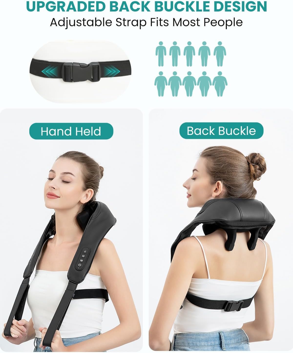 Nekteck neck massager used in car for on-the-go comfort