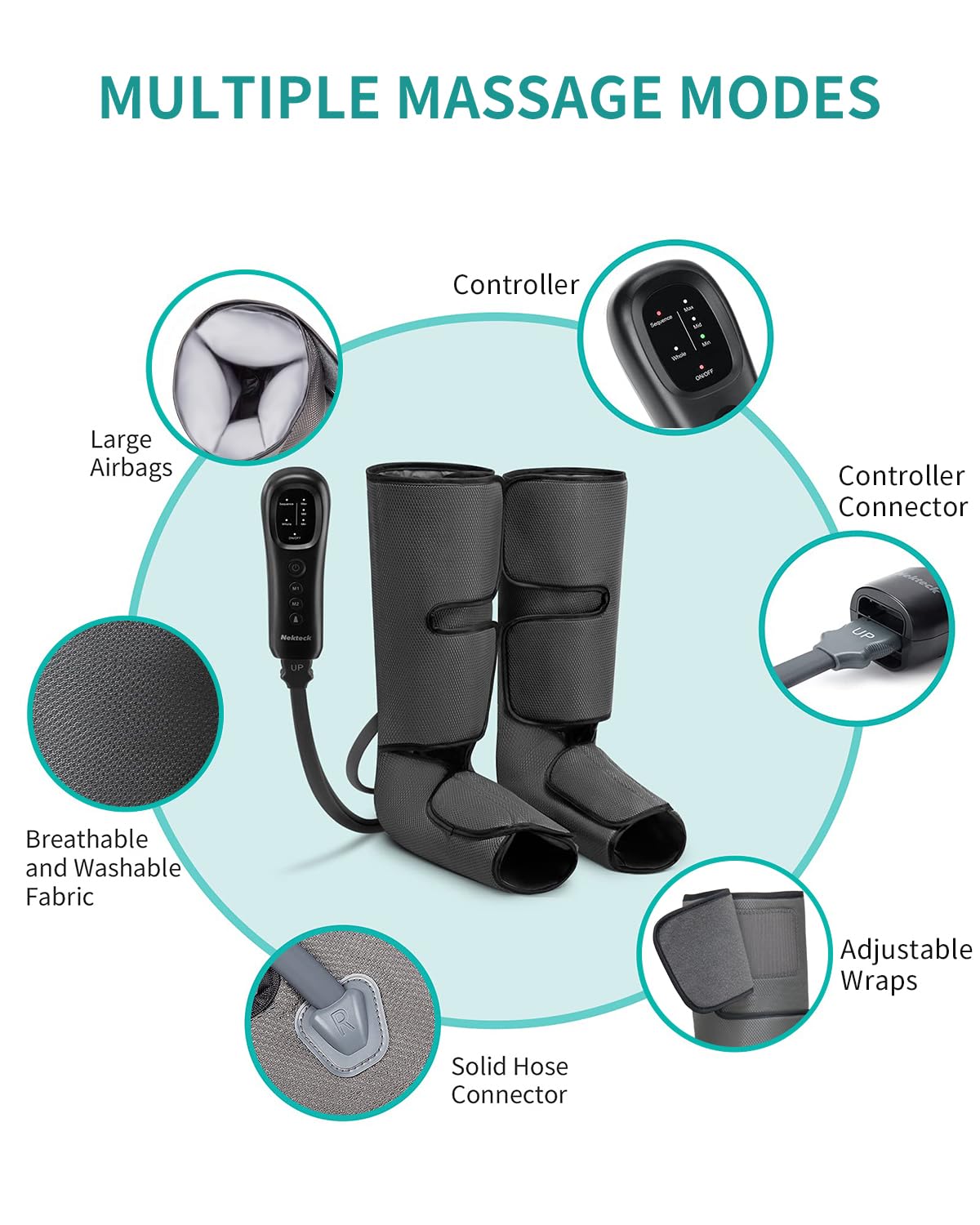 Nekteck portable, compact design fits home, office, travel.