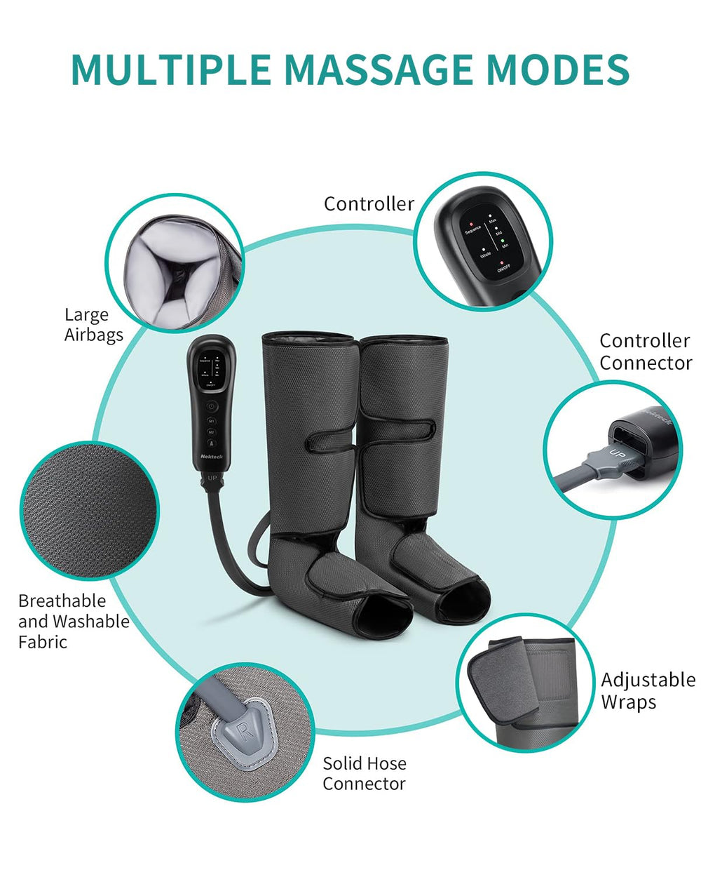 Nekteck portable, compact design fits home, office, travel.