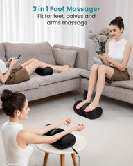 Nekteck portable foot massager weighing 3.3 pounds for easy transport