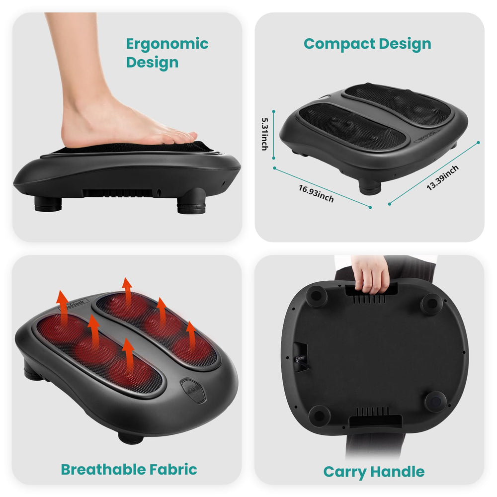 Nekteck operates quietly with safe heating for distraction-free massages.