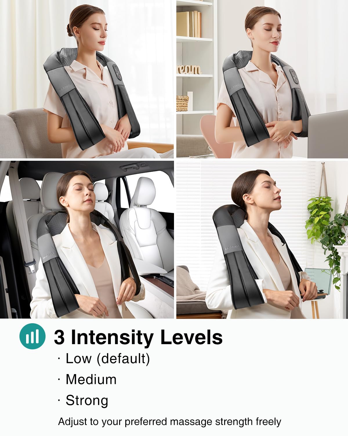 Nekteck massager rechargeable battery pack for cordless sessions.