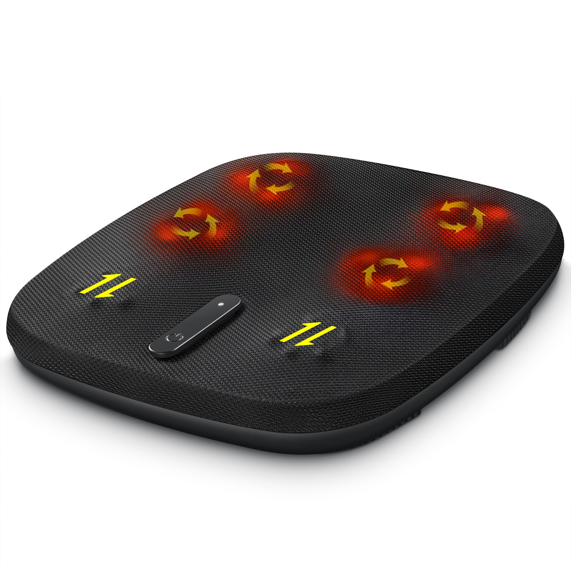 Nekteck Shiatsu foot massager front view with heat for relaxation.