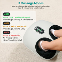 Nekteck Shiatsu Foot Massager with heat function for soothing warmth