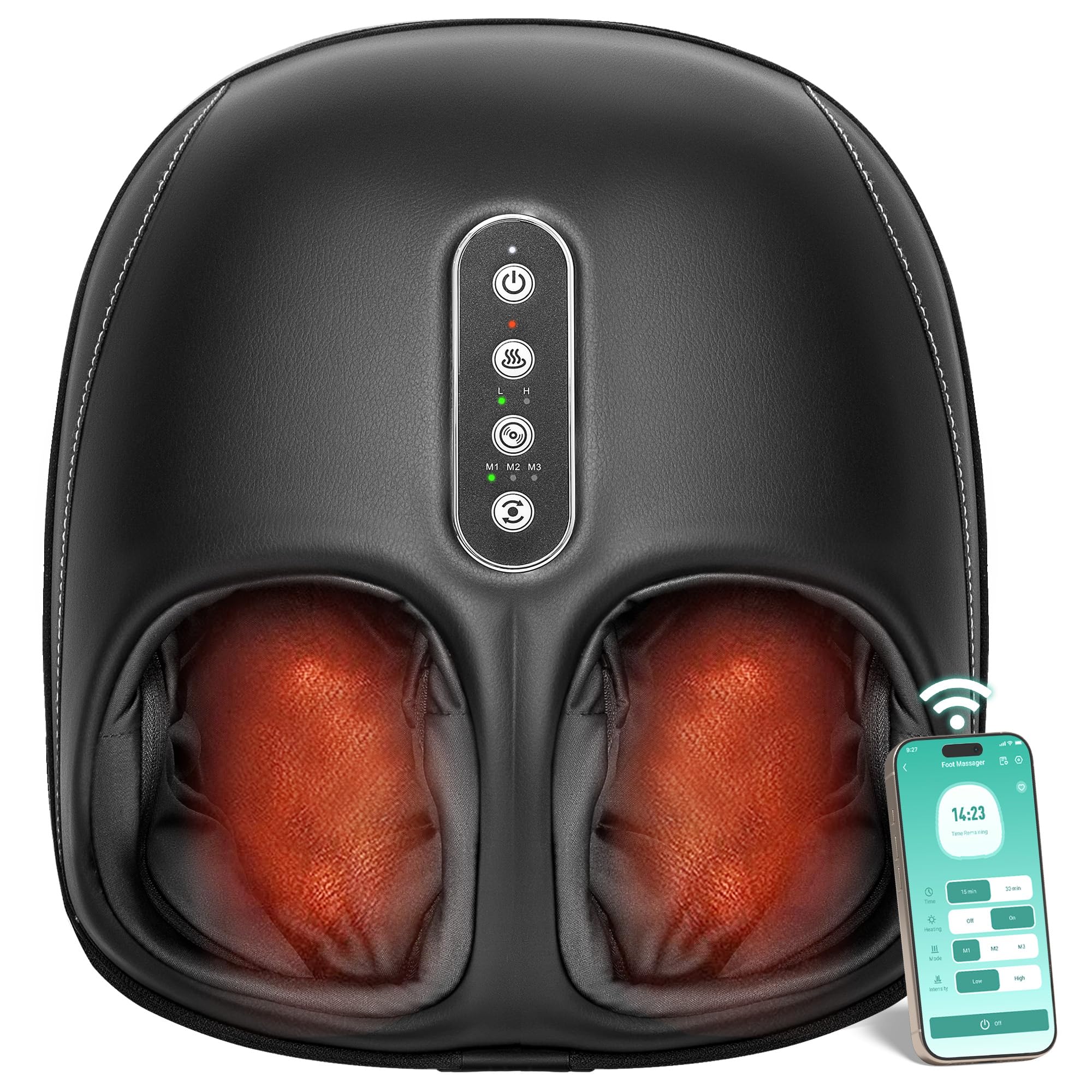 Nekteck Shiatsu foot massager remote control for convenient operation