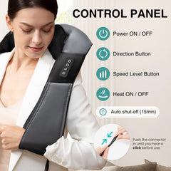 Nekteck massager with adjustable intensity for personalized pressure.
