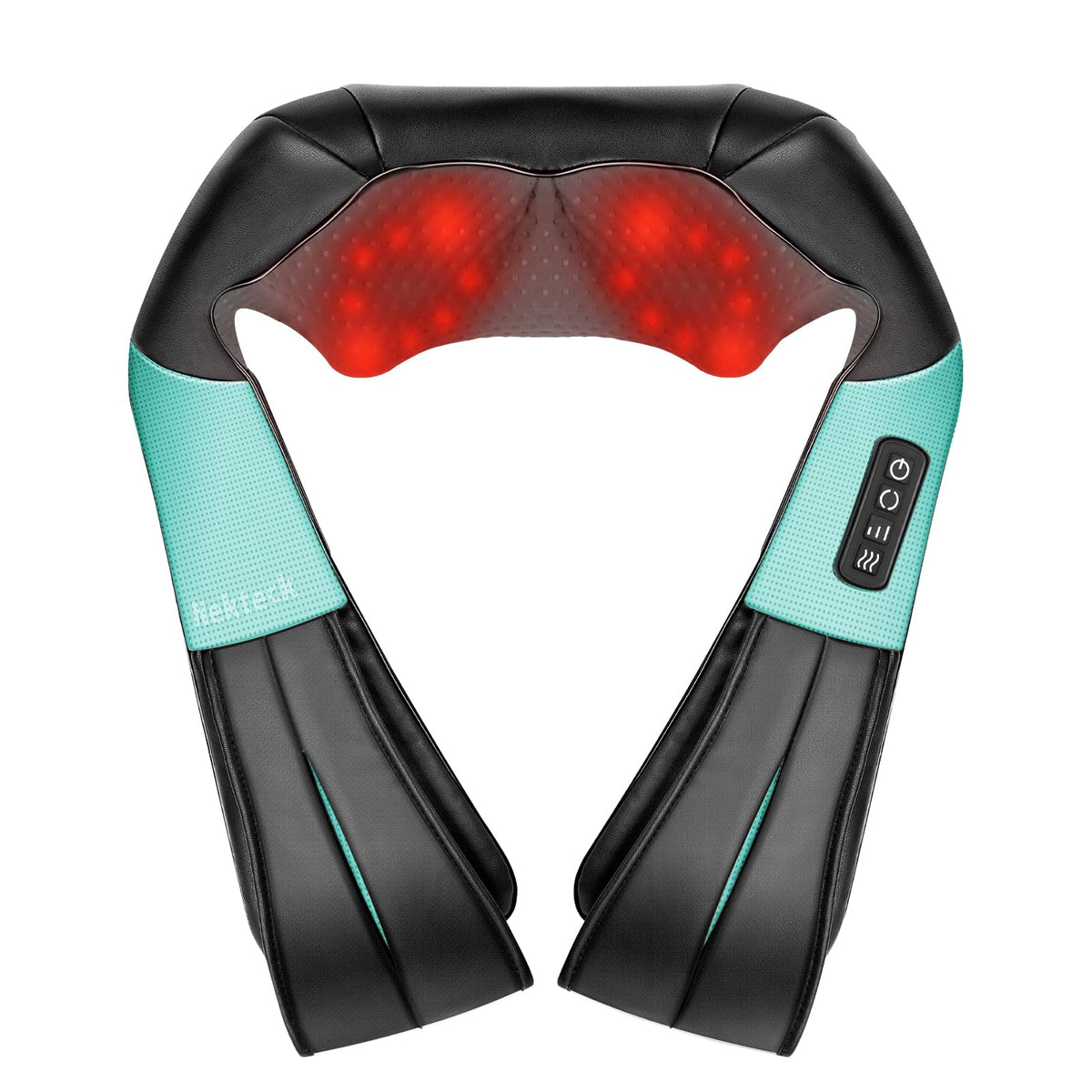 Nekteck Shiatsu neck-back massager with heat for relaxing upper body