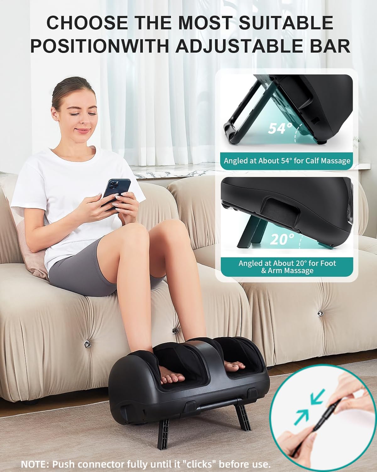 Nekteck soft airbags are removable for easy cleaning.