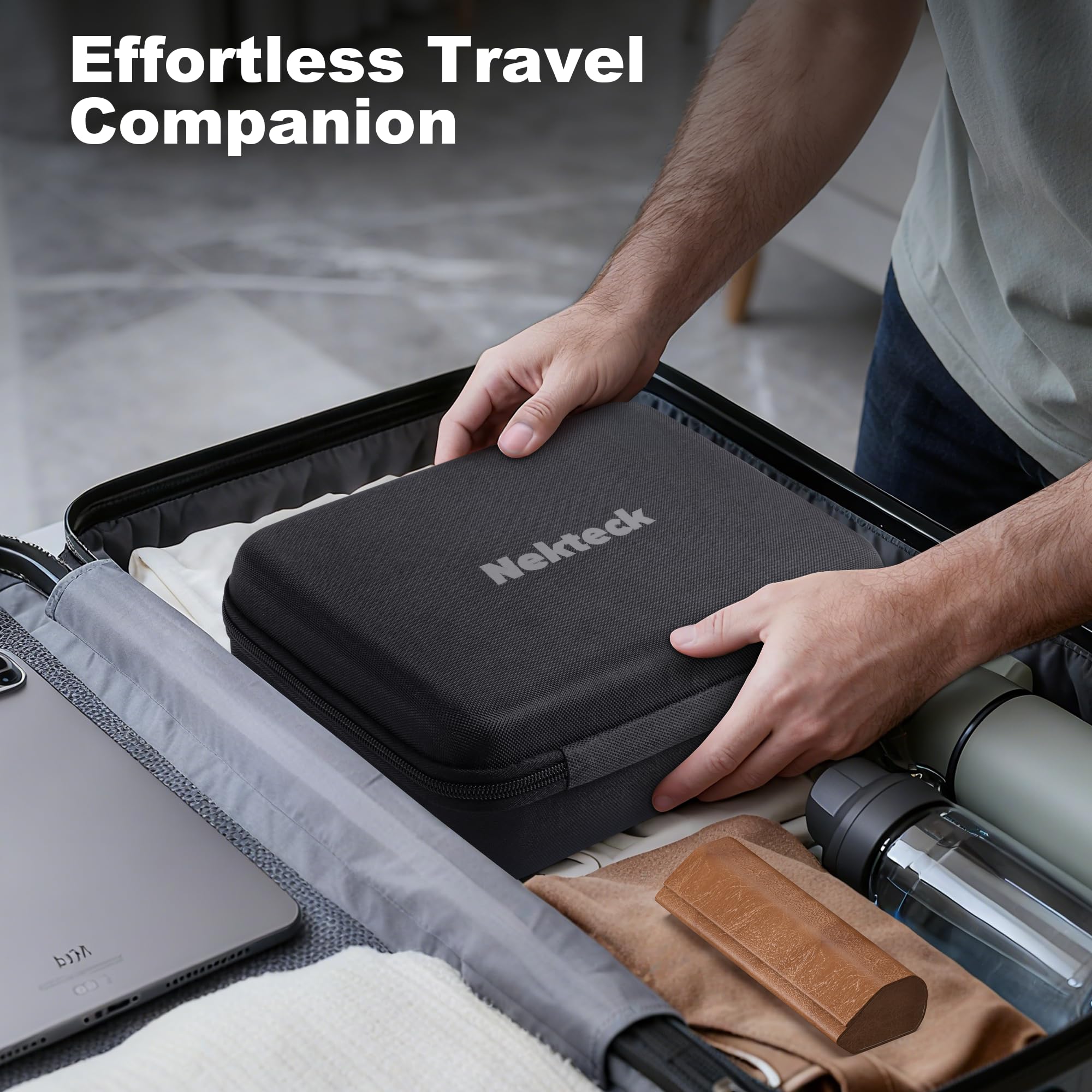 Nekteck compact design weighs 1.47 lb for easy handling.