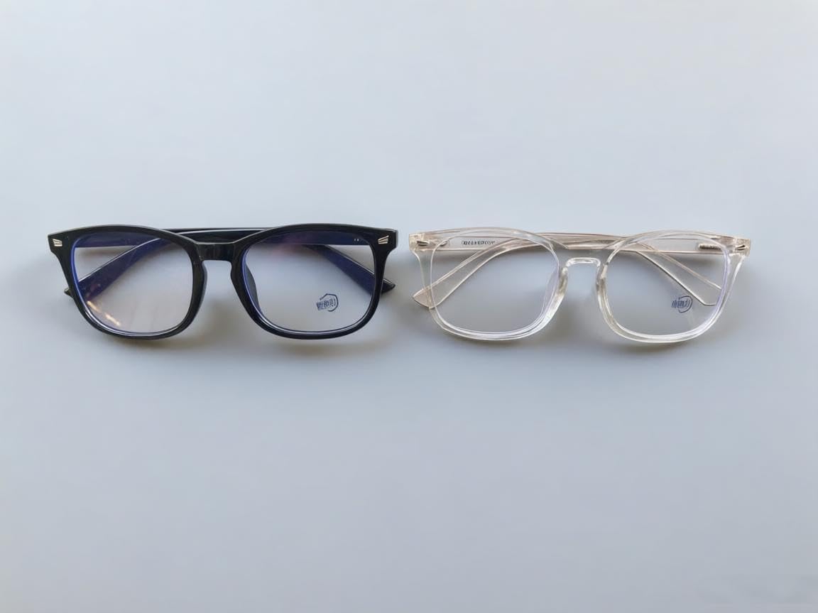 Nelisylux two-pack blue light glasses with lens cloth included