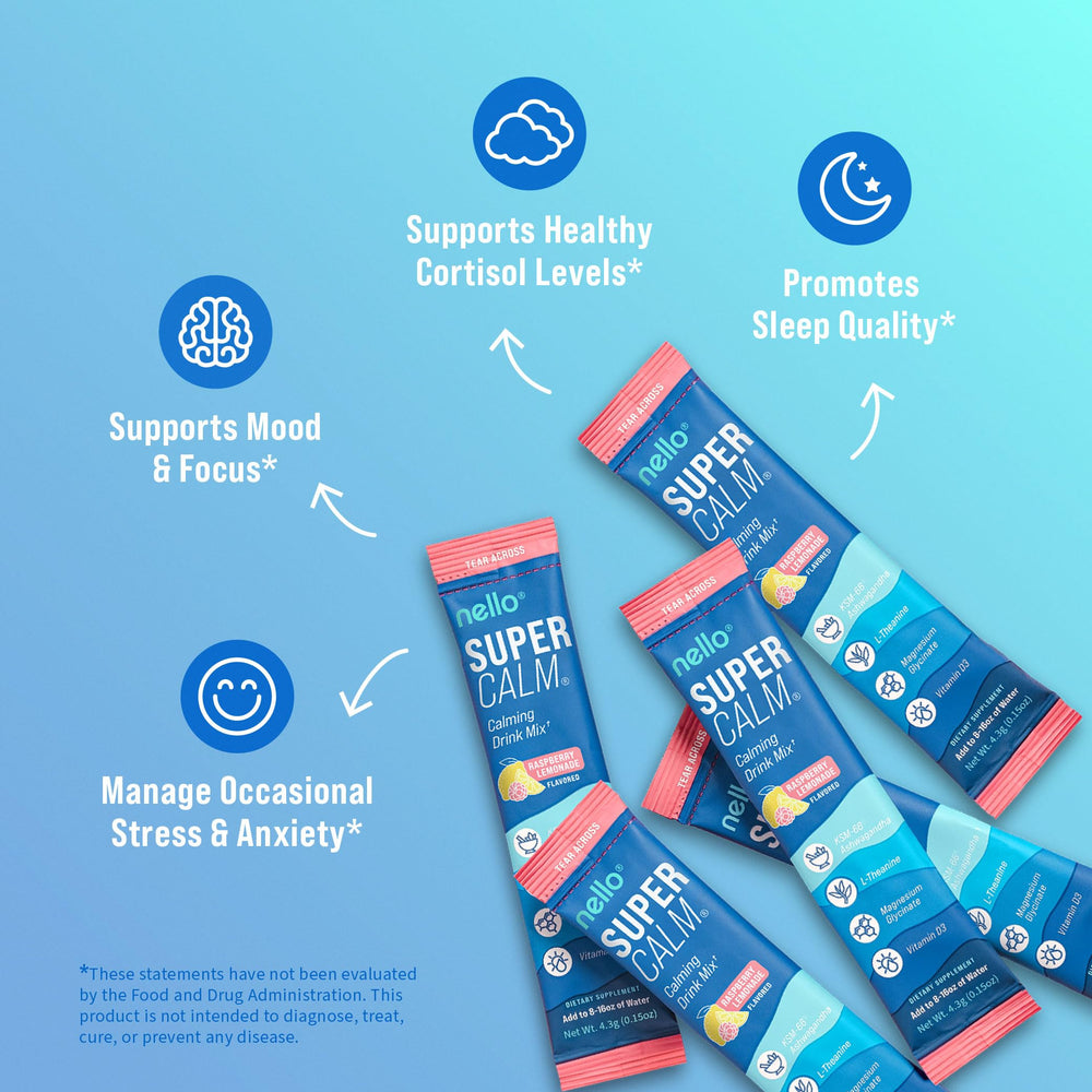 Nello SuperCalm canister on kitchen counter ready to mix