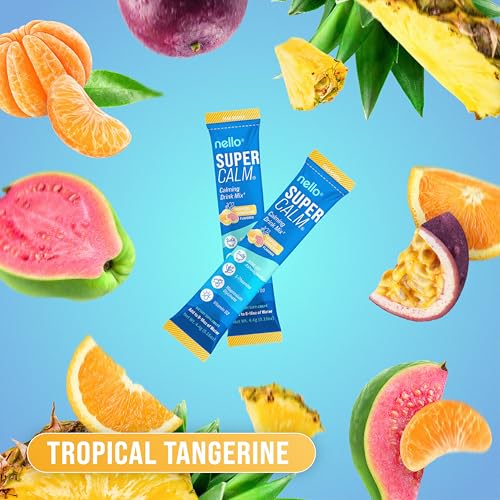 Nello SuperCalm canister with Tropical Tangerine flavor for daily balance