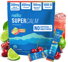 Nello SuperCalm cherry limeade tub for convenient, on-the-go relaxation.