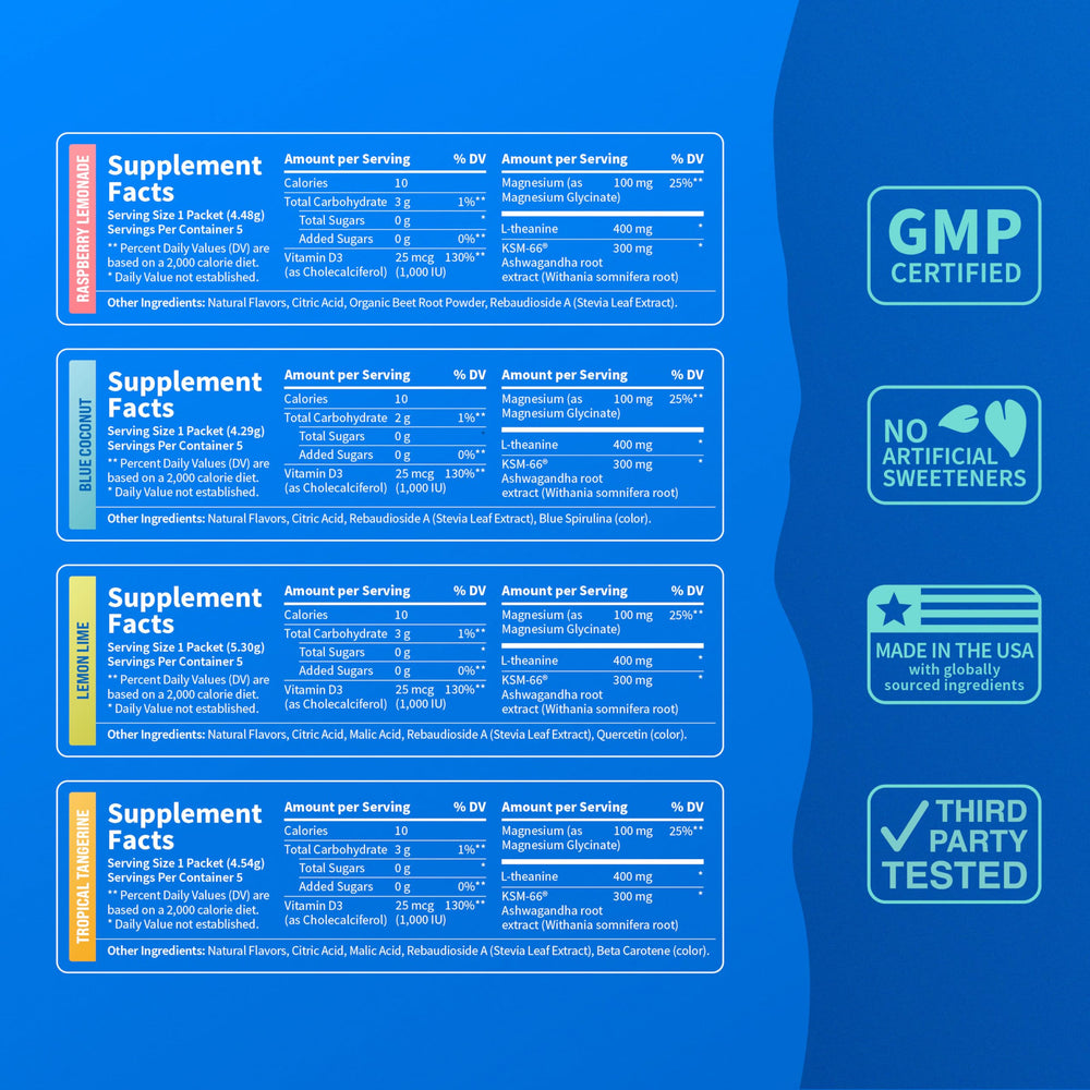 Nello SuperCalm magnesium and Vitamin D3 close-up promoting daily wellness.