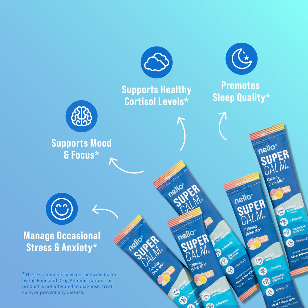 Pouring powder from a sachet into water for a calm moment