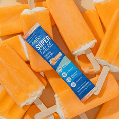 Nello SuperCalm stick packs showing convenient on-the-go use