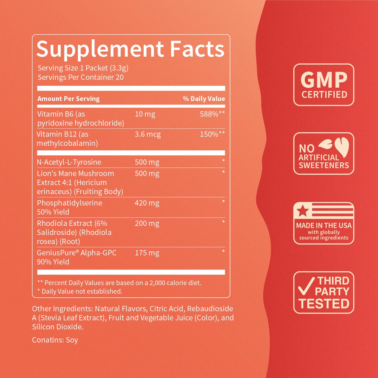 Nello Superfocus fruit punch packet beside a laptop for focused study or work