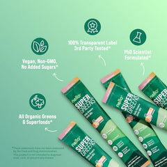 Nello Supergreens scoop shows easy mixing for daily greens
