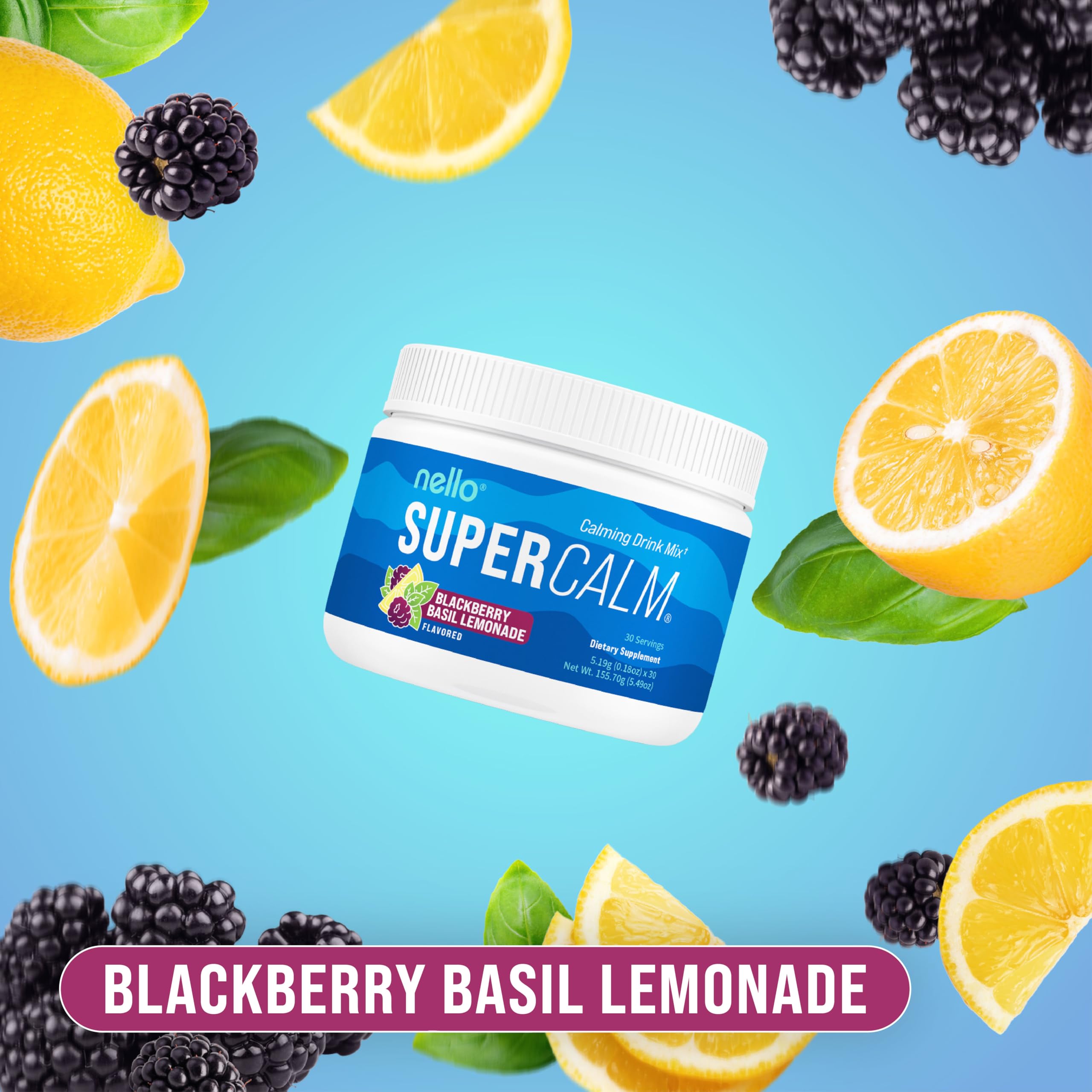 Nello SuperCalm on-the-go sachets for easy relaxation and focus anywhere.