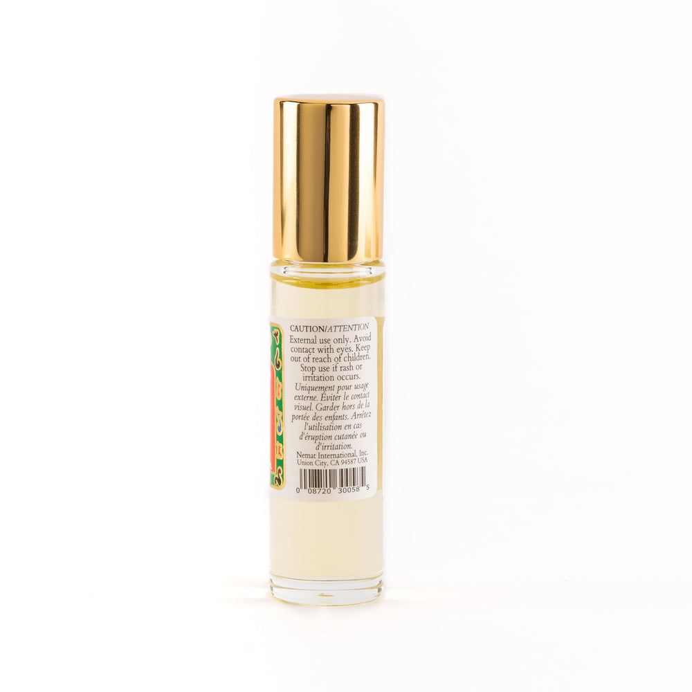 Nemat Egyptian Musk roll-on on wrist demonstrates easy daily application.