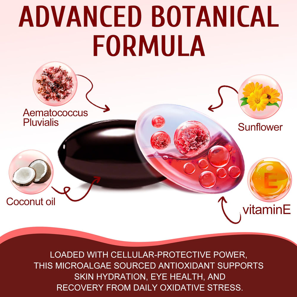 NenMaoKeNu astaxanthin 12mg dosage close-up highlighting potency.