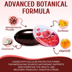 NenMaoKeNu astaxanthin 12mg dosage close-up highlighting potency.
