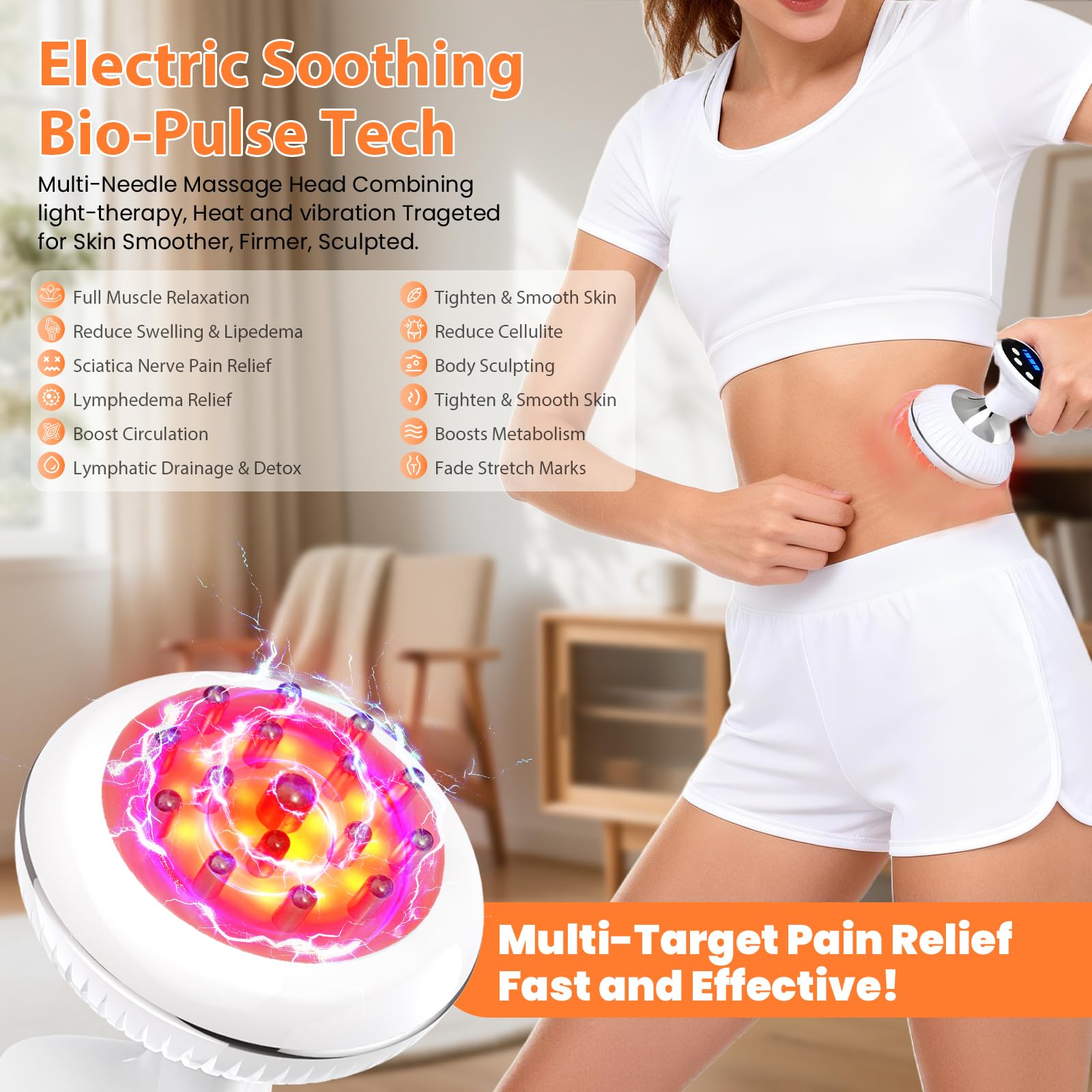 NENRENT anti cellulite massager on arm demonstrating firming possibilities