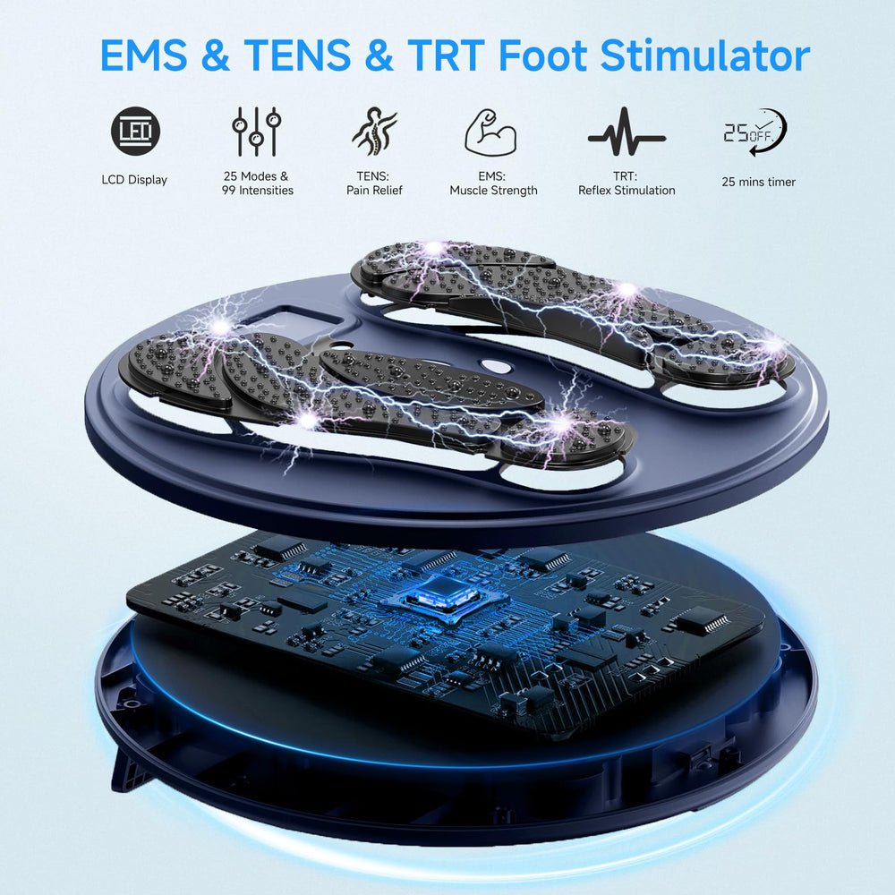 NENRENT EMS pads ready for targeted pain relief and circulation.