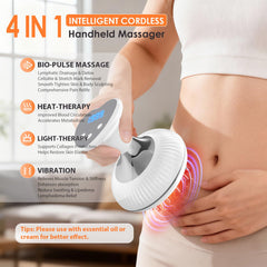 NENRENT lymphatic drainage massager side view highlighting compact form