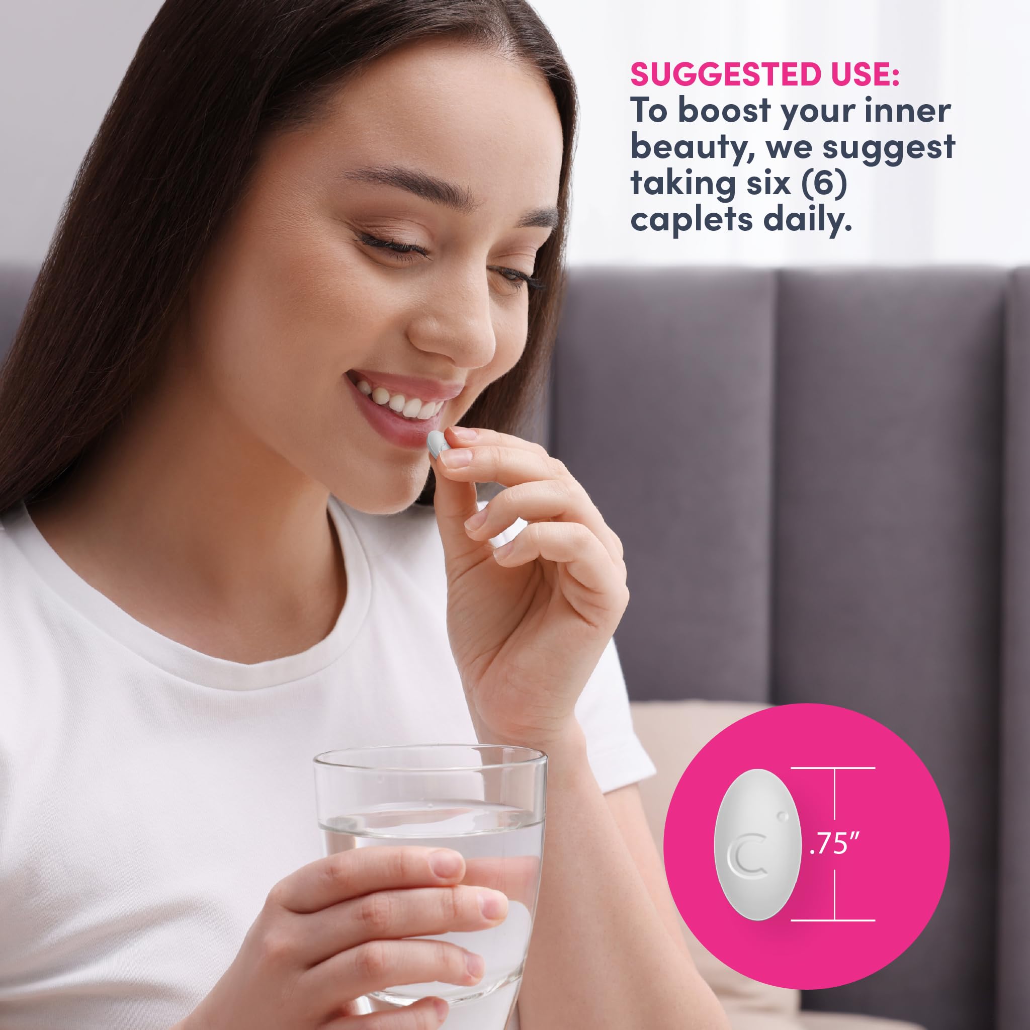 NeoCell bottle side label showing dosage and collagen ingredients.