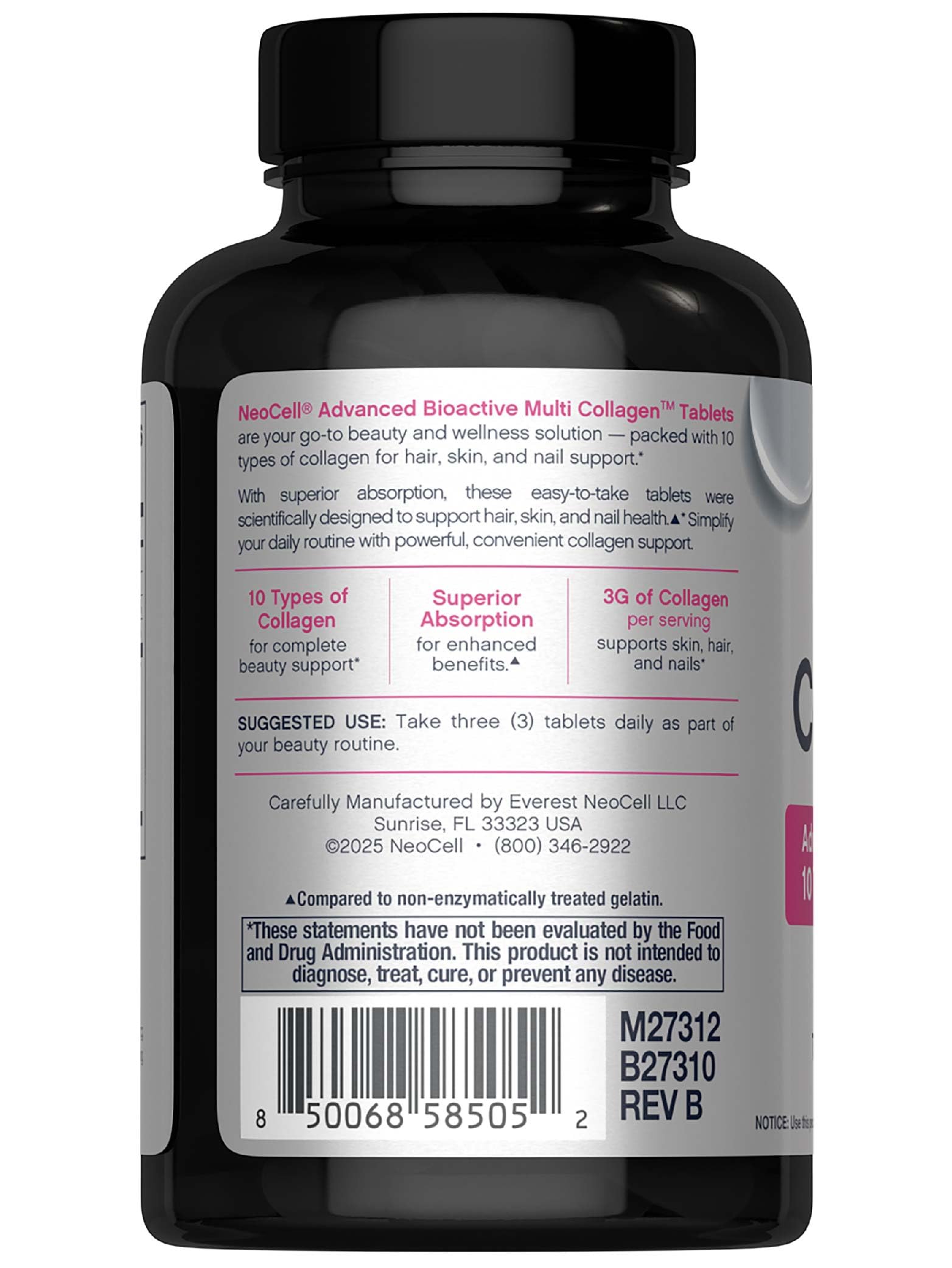 NeoCell gluten-free label emphasizes allergy-friendly formula.