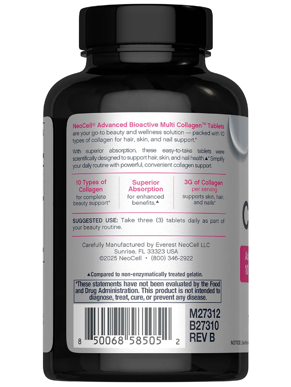 NeoCell gluten-free label emphasizes allergy-friendly formula.