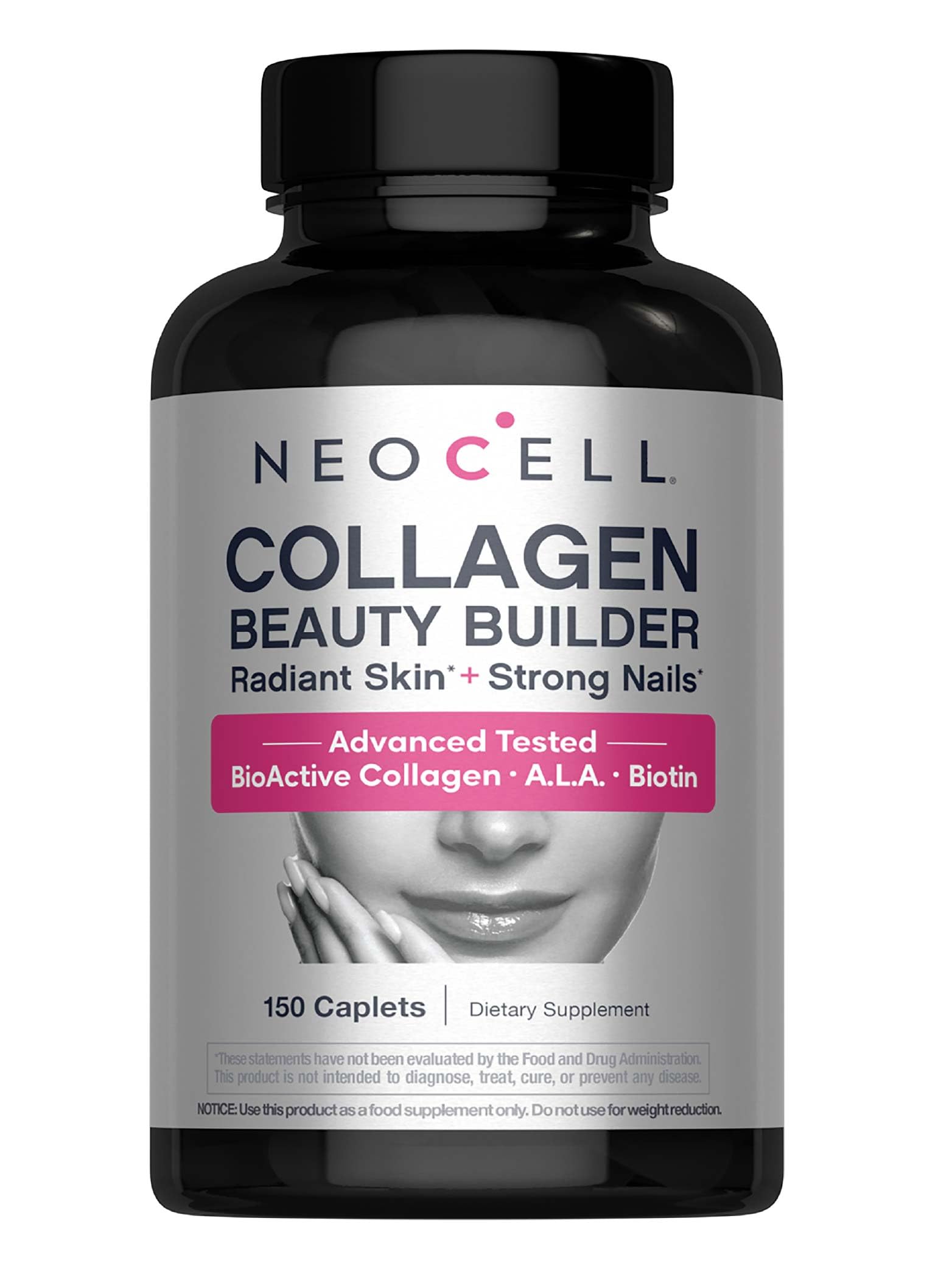 NeoCell Collagen Beauty Builder tablets promote hydration for radiant skin
