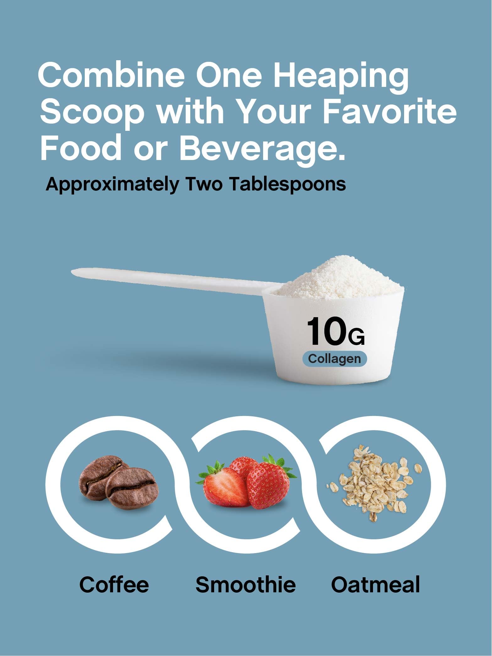 NeoCell Collagen Bio-Peptides powder stirred into a cup without clumps.