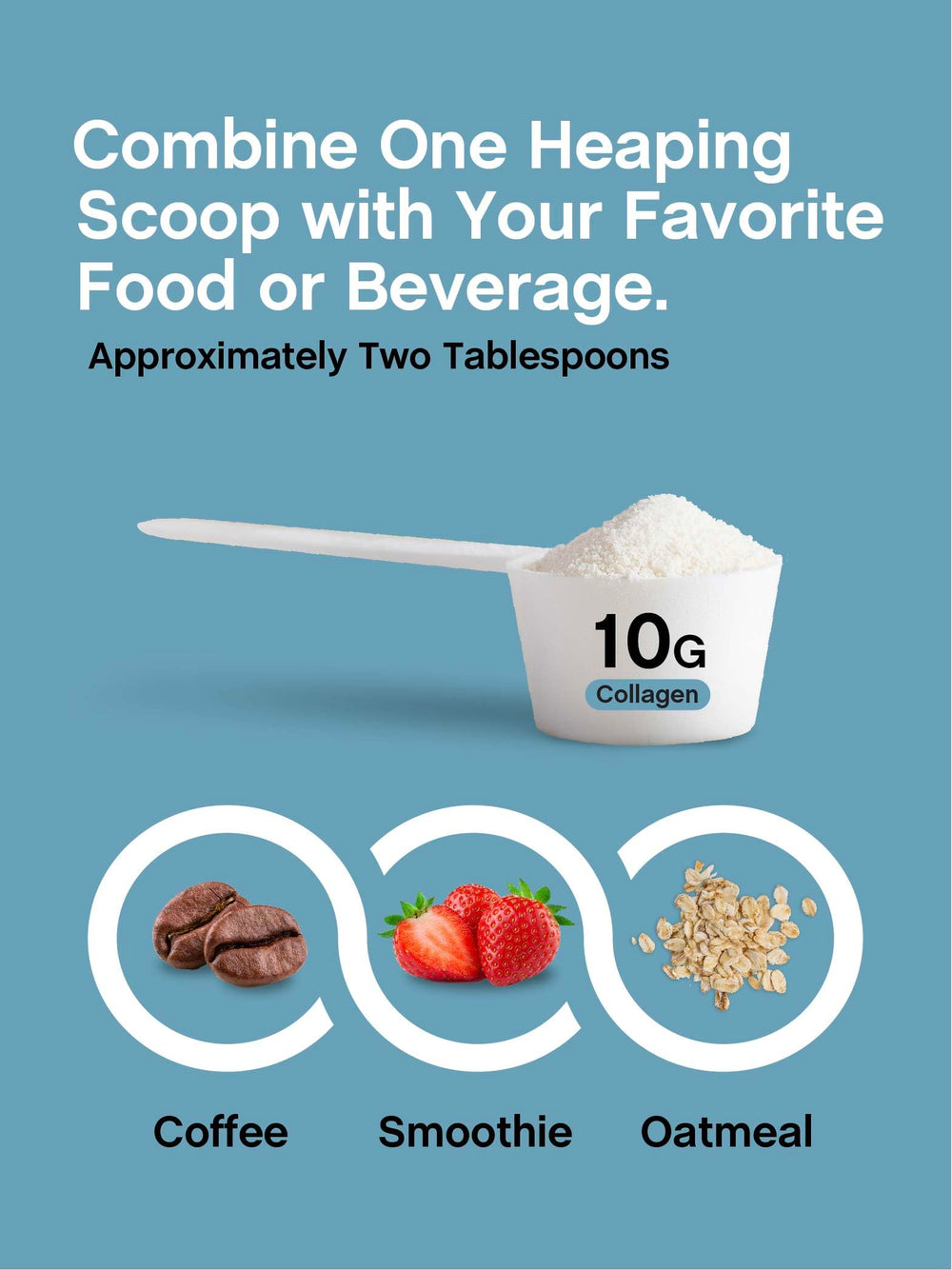 NeoCell Collagen Bio-Peptides powder stirred into a cup without clumps.