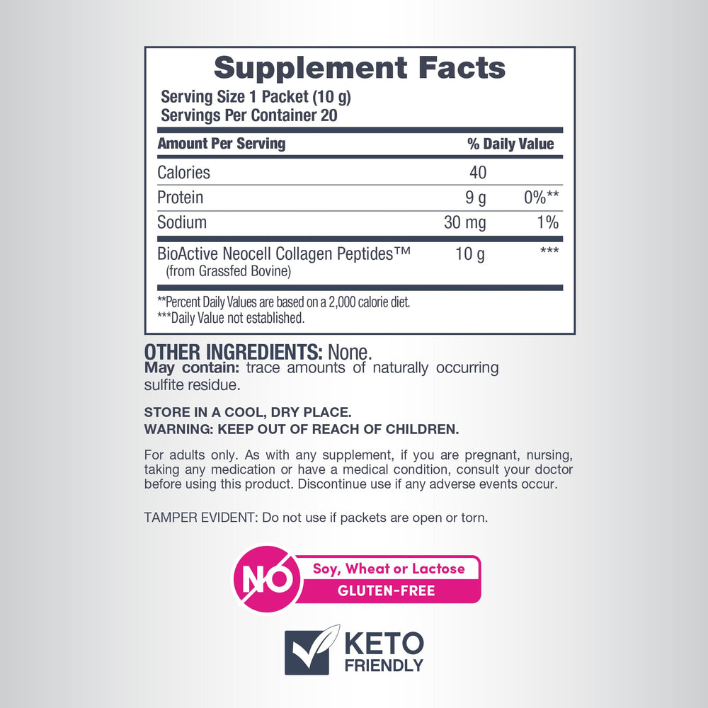 NeoCell grass-fed collagen source emphasizes clean, pasture-raised protein for daily wellness.