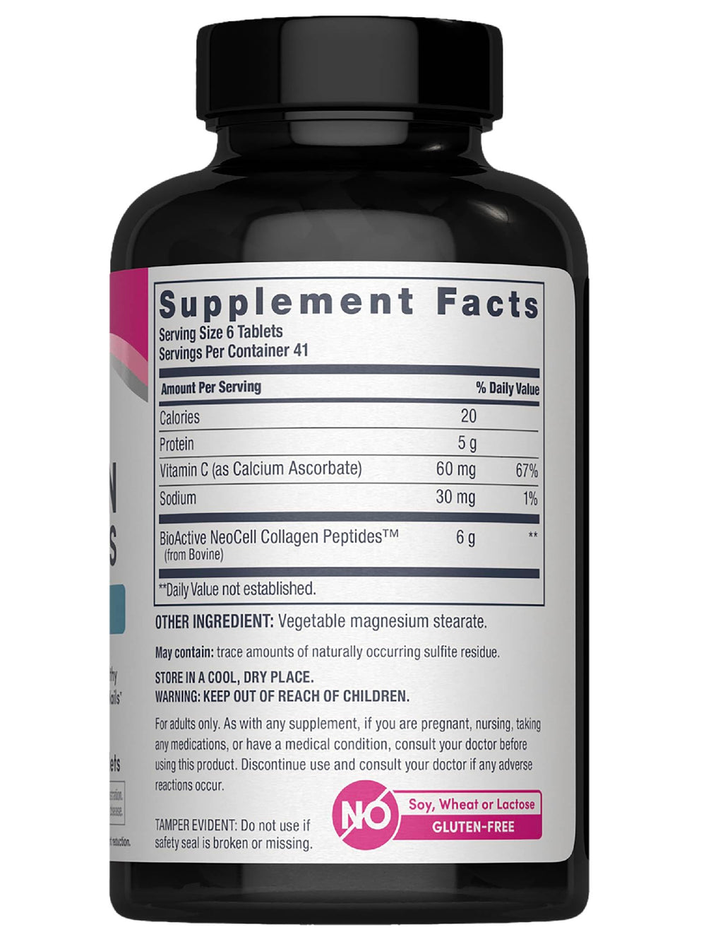 NeoCell collagen capsules emphasize easy daily intake for nails and complexion.