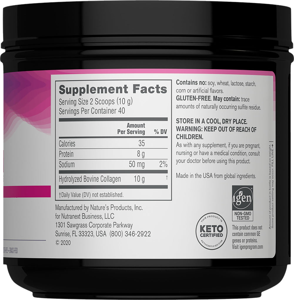 NeoCell collagen peptides scoop measures a simple daily dose