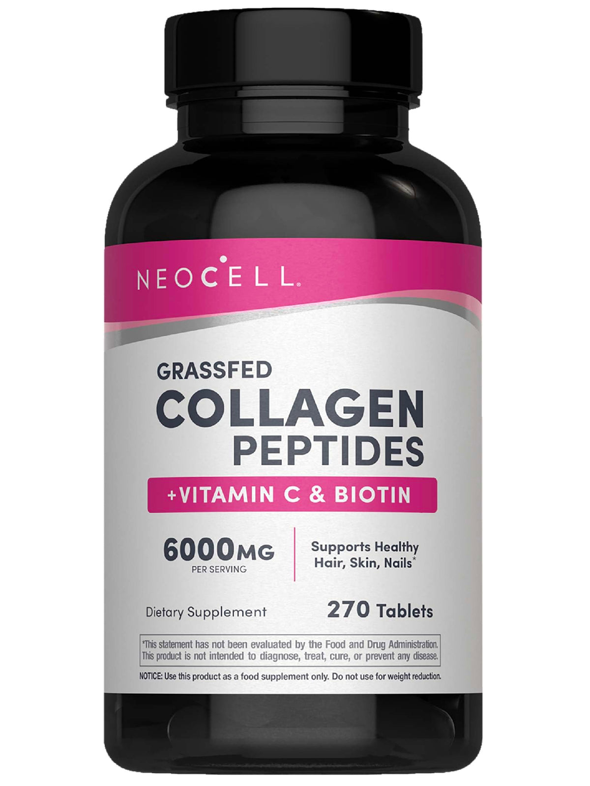 NeoCell collagen pills bottle front for daily beauty support