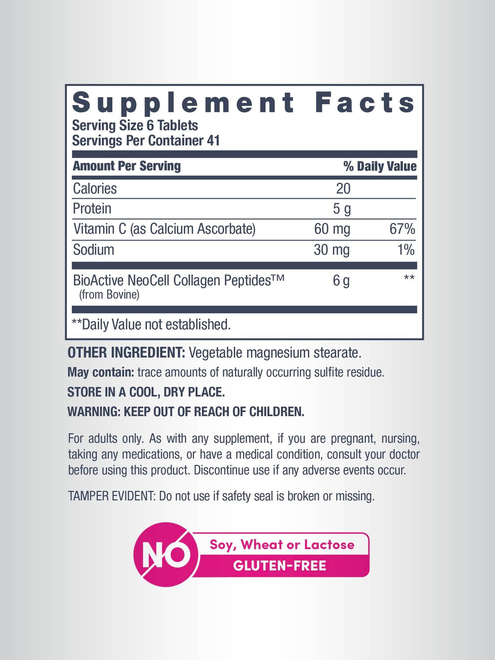 NeoCell grass-fed label underscores quality behind each serving.