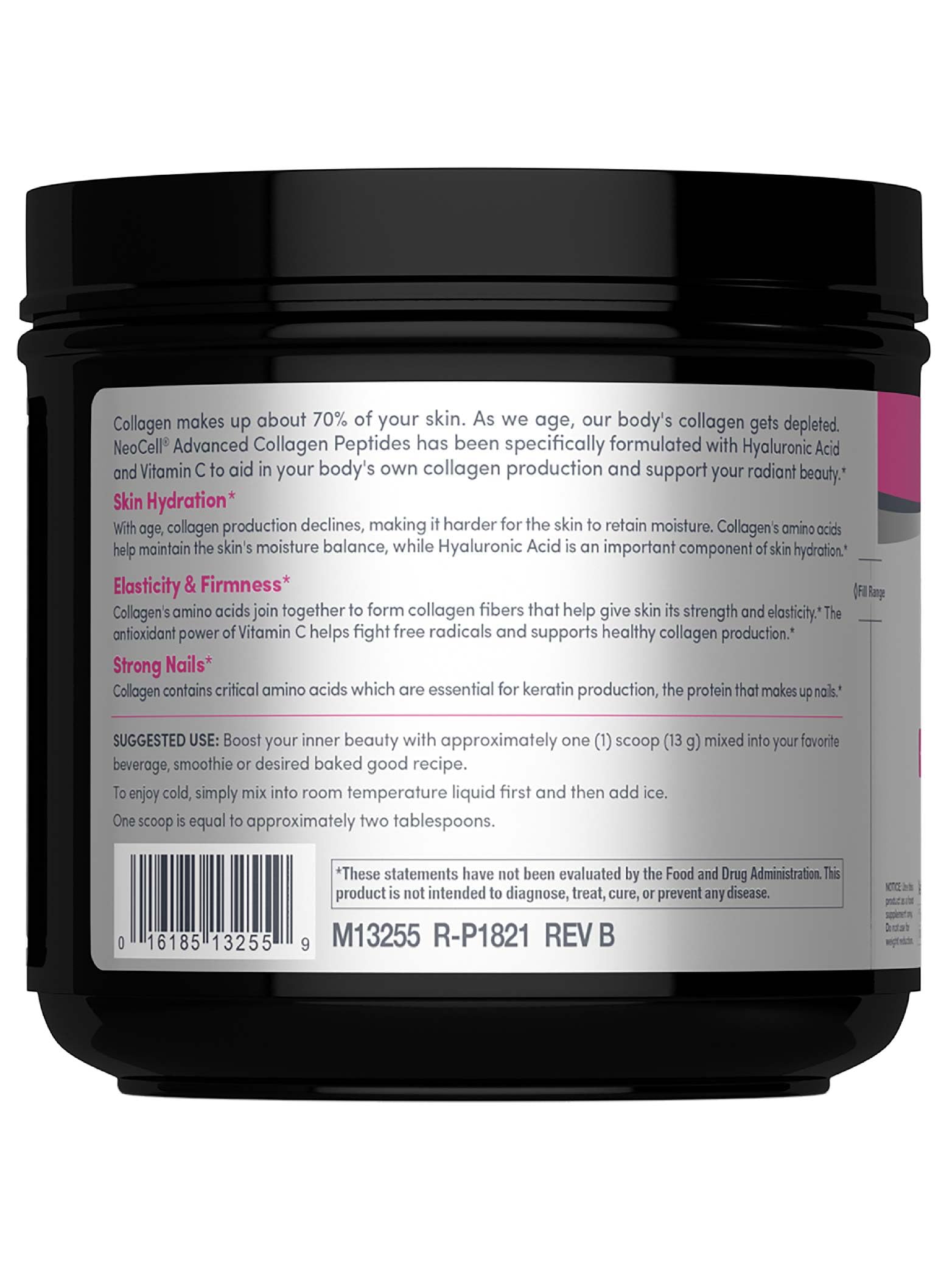 NeoCell Grassfed bovine collagen source note highlights clean sourcing.