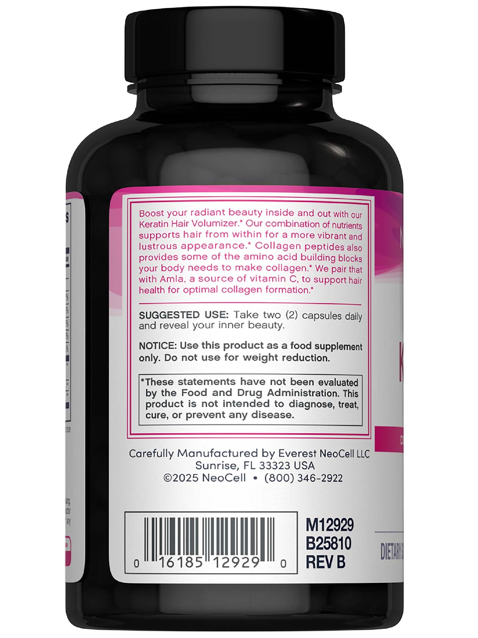 NeoCell hydrolyzed collagen peptides highlight hair, skin, and nails nourishment