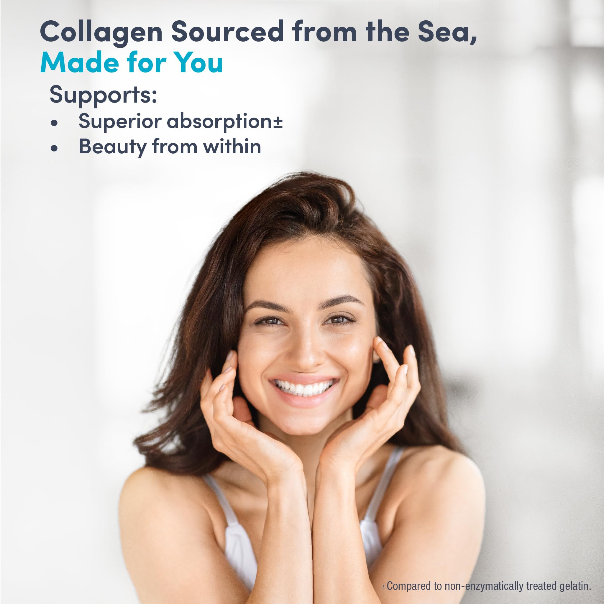 NeoCell Marine Collagen Capsules glass bottle suggests premium wellness.