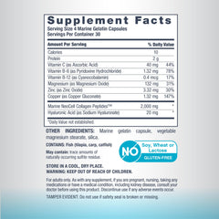 NeoCell Marine Collagen Capsules display four capsules daily dose for routine.