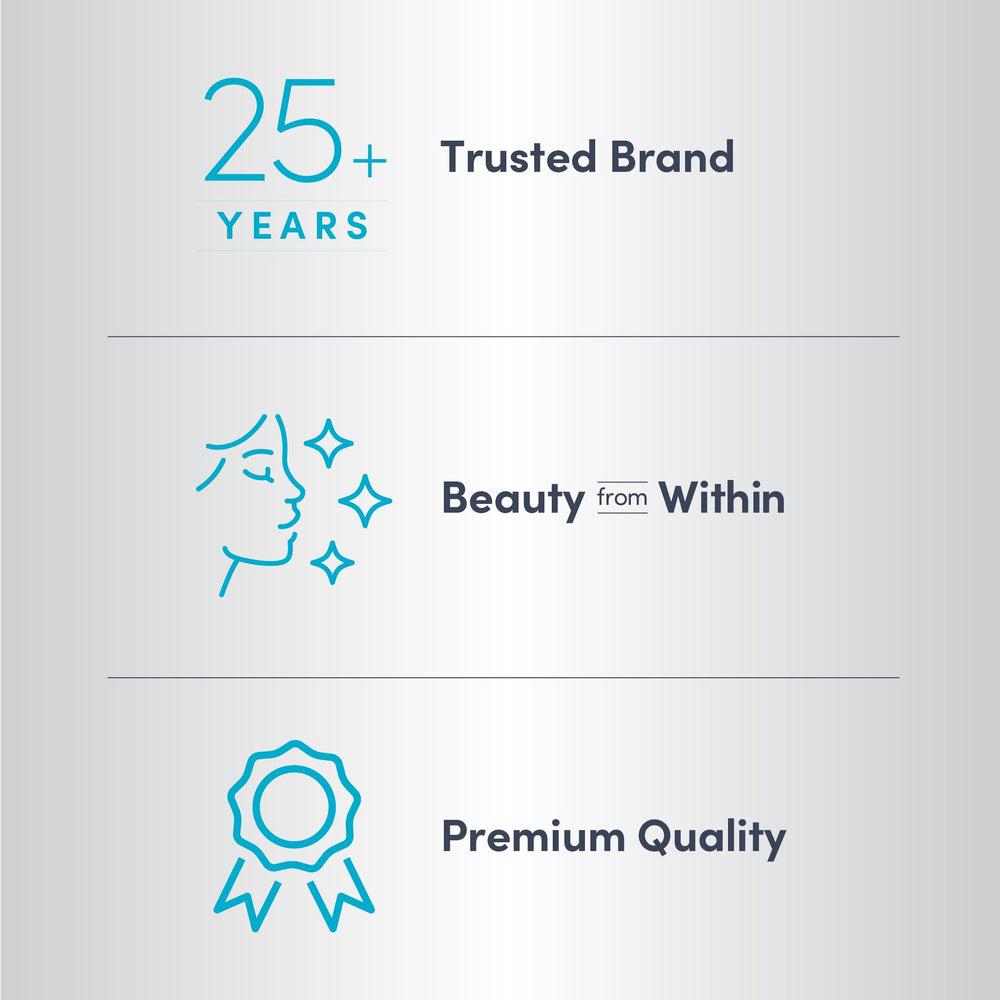 NeoCell Marine Collagen Powder with hyaluronic acid ingredient details for skin hydration.