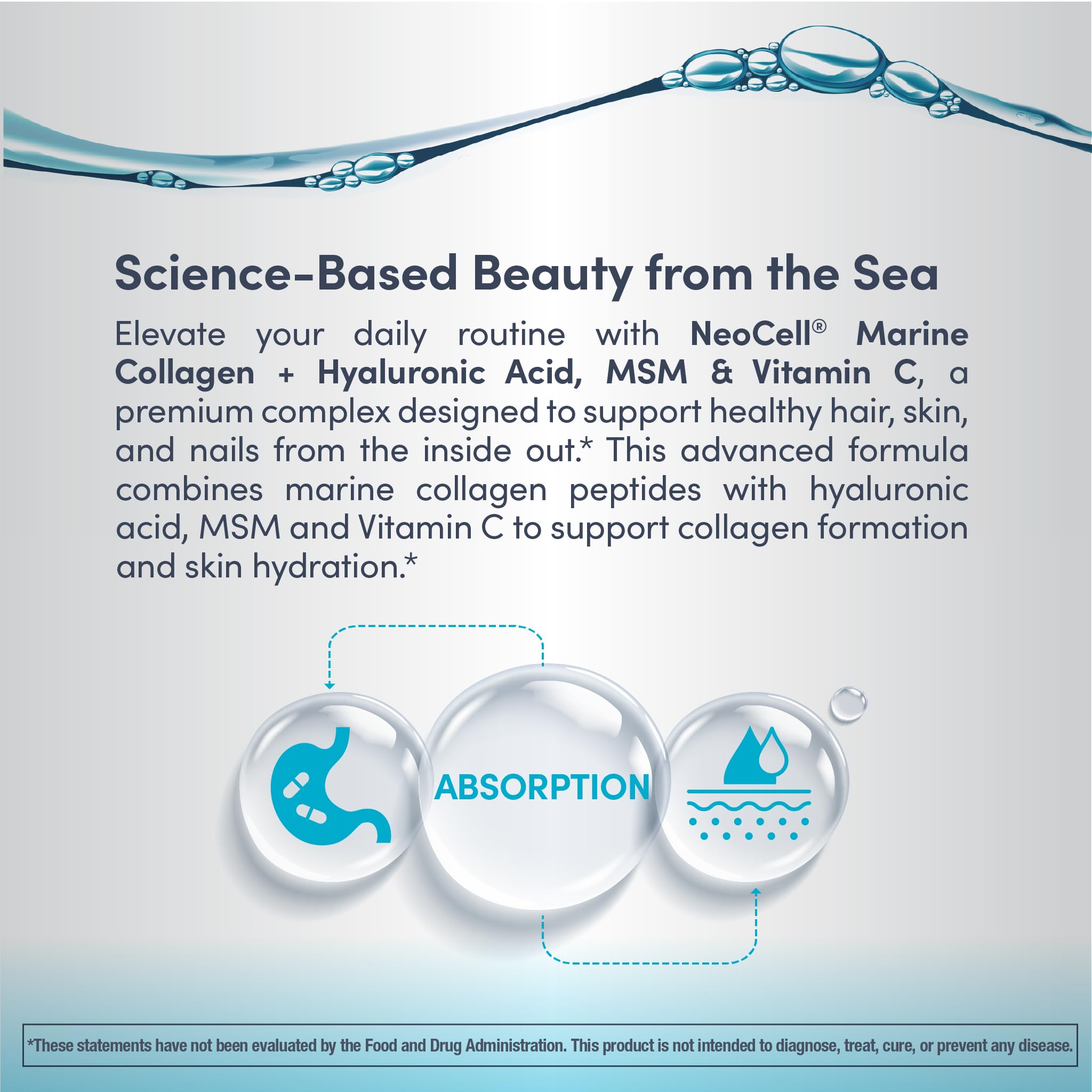 NeoCell Marine Collagen Powder featuring MSM for daily joint vitality in routine.